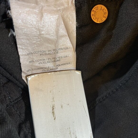 J Crew Womens 26 Denim Jeans Black Skinny Toothpick Stretch Low Rise Goth Grunge - Picture 5 of 11